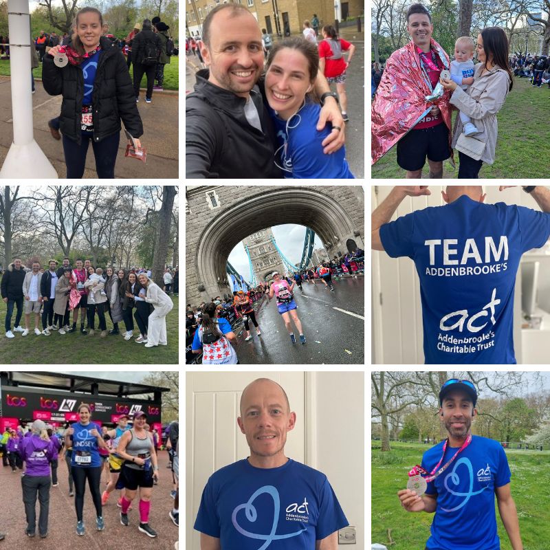 London Marathon 2023 runners for ACT