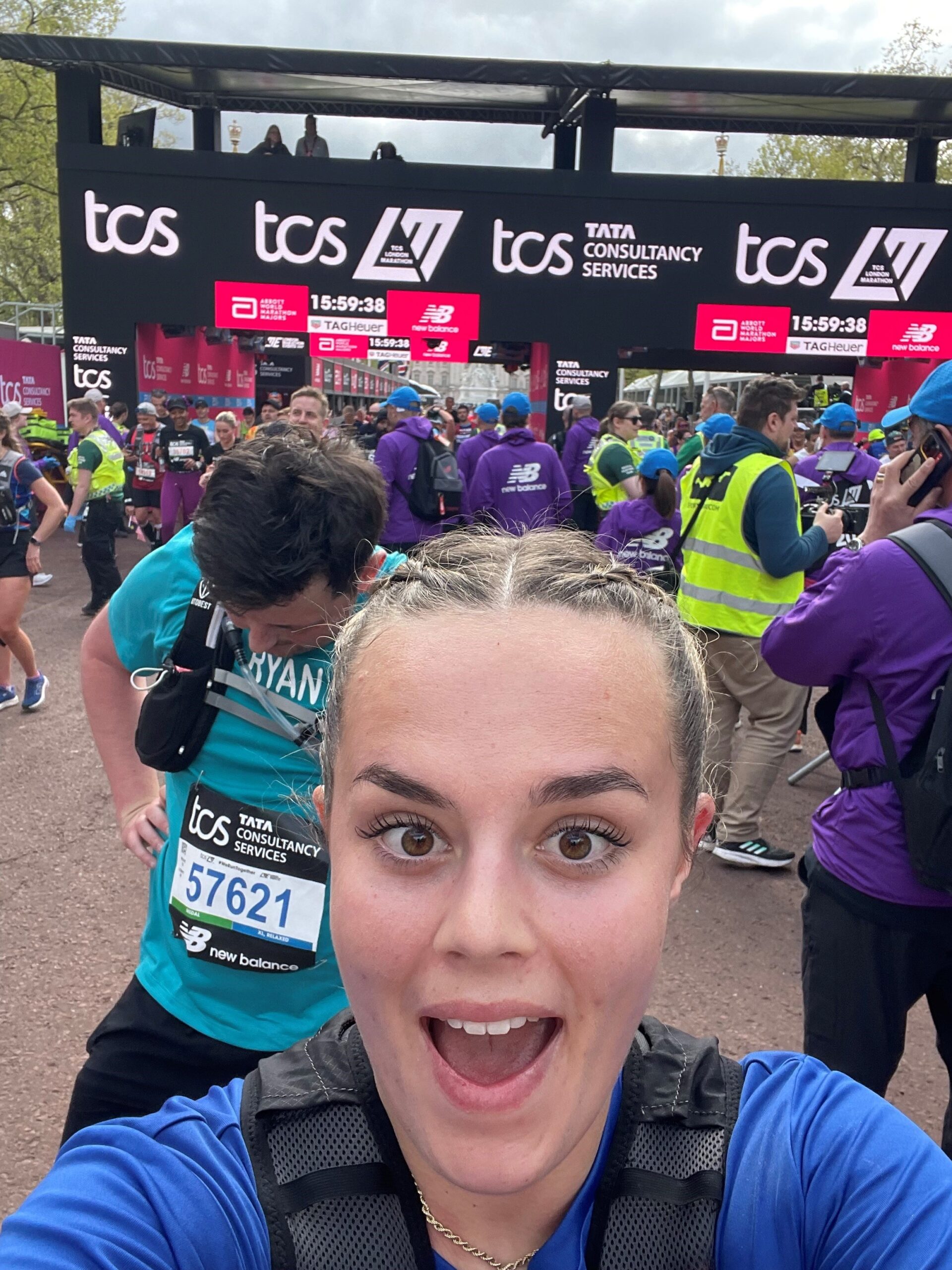 Lauren taking a selfie at the race